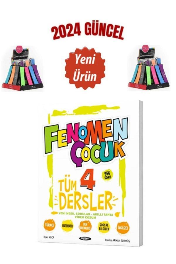 Güncel Fenomen Çocuk 4.Sınıf Tüm Dersler Soru Bankası+Cambridge Kalemlik - Fenomen Yayıncılık - Image 1