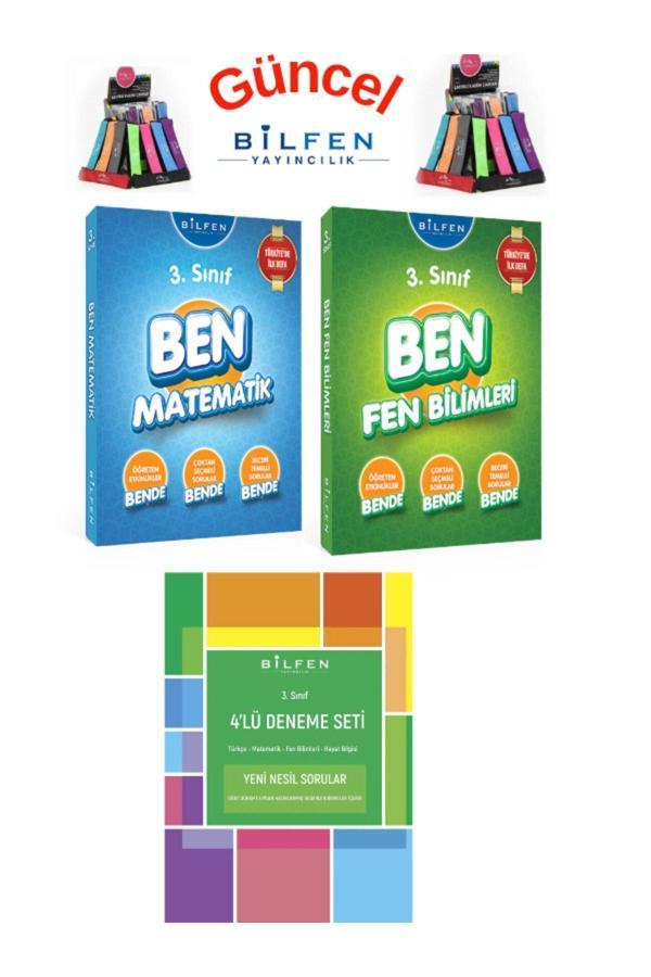 Güncel 3.Sınıf  Ben Matematik-Fen Konu Anlatımlı Soru Bankası+4lü Deneme+Kalemlik - Bilfen Yayınları - Image 1