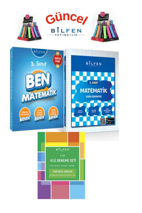 Güncel 3.Sınıf Ben Matematik Konu Anlatımlı+Soru Bankası+4lü Deneme+Kalemlik - Bilfen Yayınları - Image 1