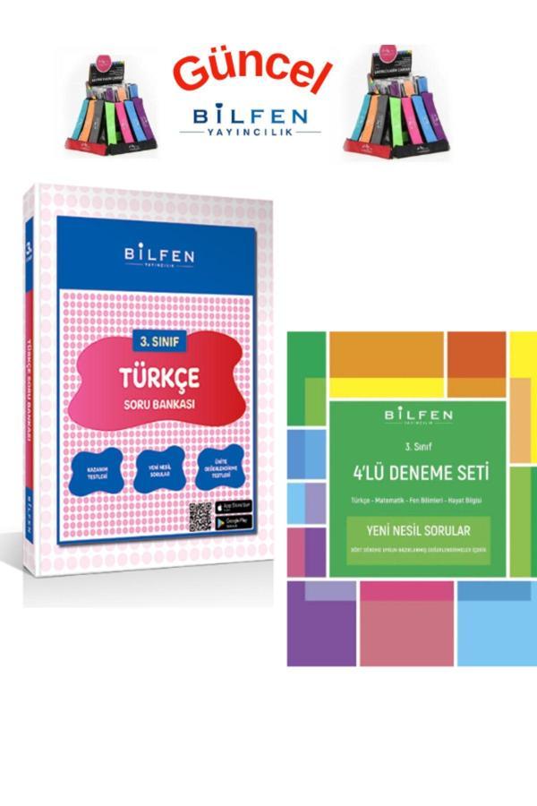 Güncel 3.Sınıf Türkçe Soru Bankası+4lü deneme Seti +Kalemlik - Bilfen Yayınları - Image 1