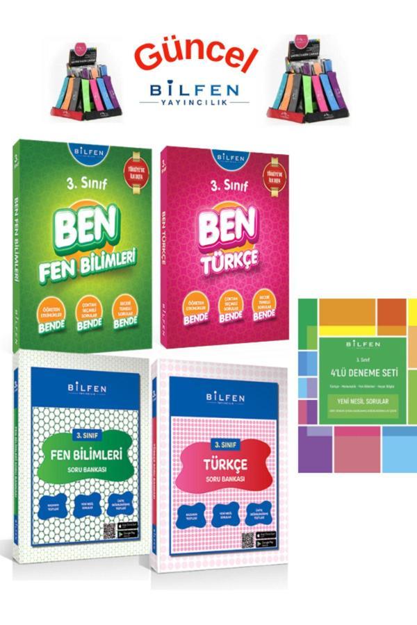 Güncel 3.Sınıf Ben Türkçe-Fen Konu Anlatım+Soru Bankası+4lü Deneme+Kalemlik - Bilfen Yayınları - Image 1