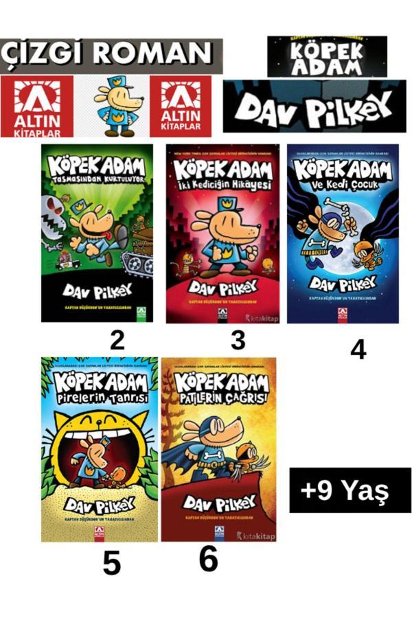 KöpekAdam 2-3-4-5-6.Kitap 5 Kitap Çizgi Roman +9 Yaş - Altın Kitaplar - Image 1