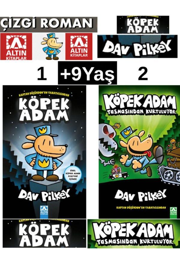 KöpekAdam 1-2 Köpek Adam-Köpek Adam Tasmasından Kurtuluyor 1-2.Kitap Çizgi roman - Altın Kitaplar - Image 1