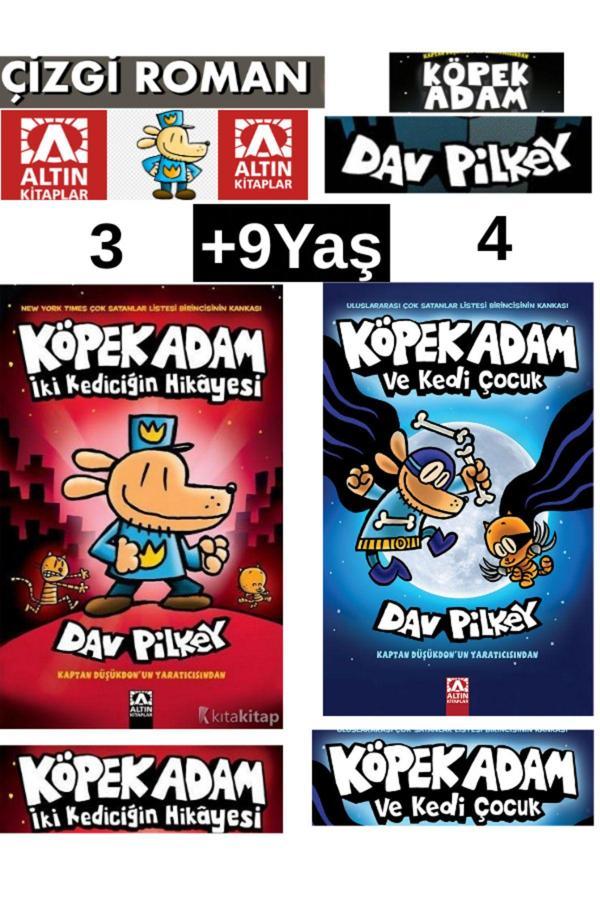 KöpekAdam 3-4 İki Kediciğin Hikayesi-Kedi Çocuk 3-4.Kitap Çizgi roman - Altın Kitaplar - Image 1