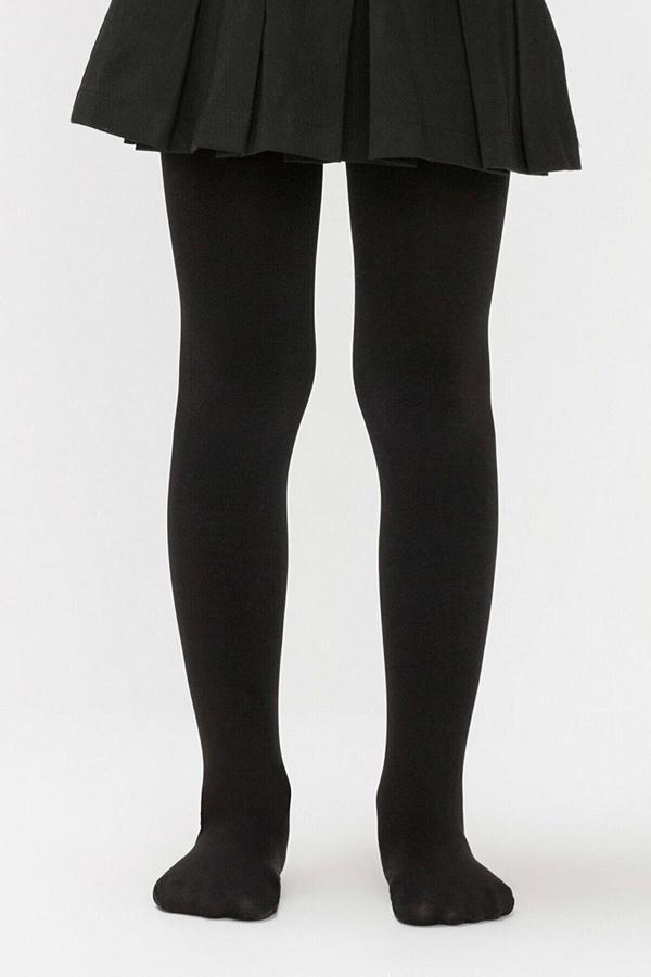 Kız Çocuk Micro 140 den Soft Külotlu Çorap | Siyah BC8210 - Image 1