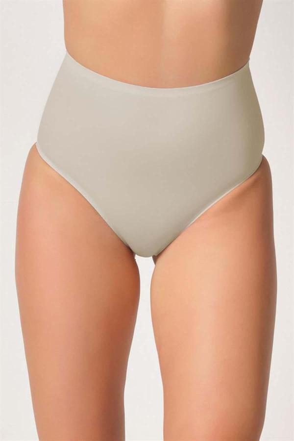  Yapıştırma Yüksek Bel Lazer Slip Ten | Kompedan MI  2801 - Image 1
