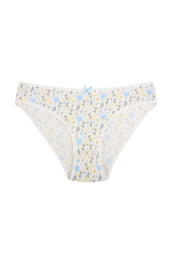 Pamuklu Esnek Desenli Slip Bikini Külot | V2 26800 - Image 1
