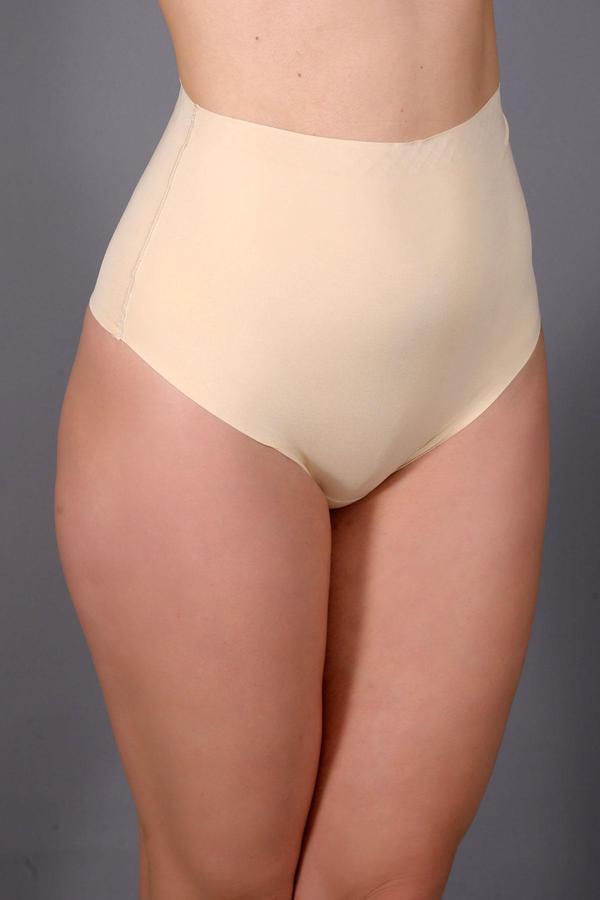 Lazer Kesim Yüksek Bel String | Ten 9206 - Image 1