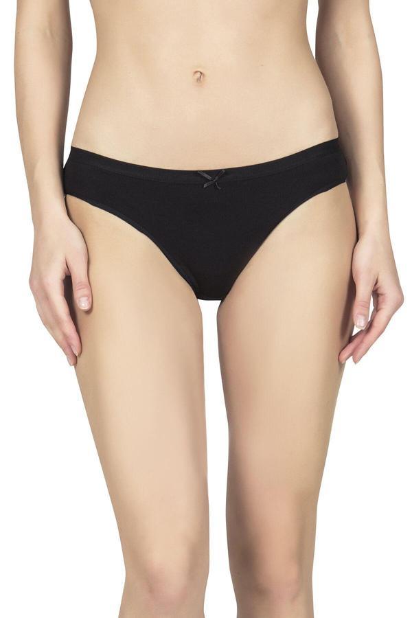 Pamuklu Kadın Slip Siyah | K23533 - Image 1