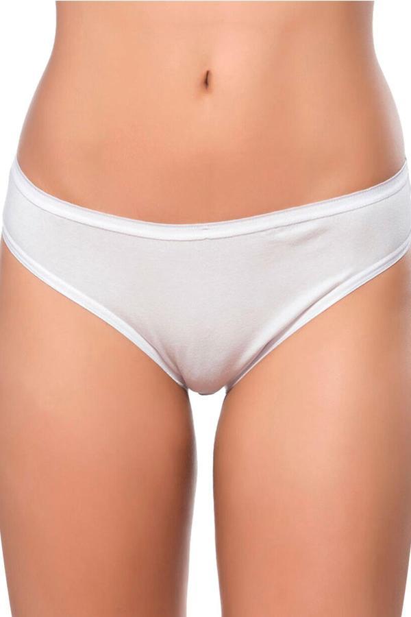 Pamuklu Likralı Süprem Slip Külot | Beyaz K6120 - Image 1