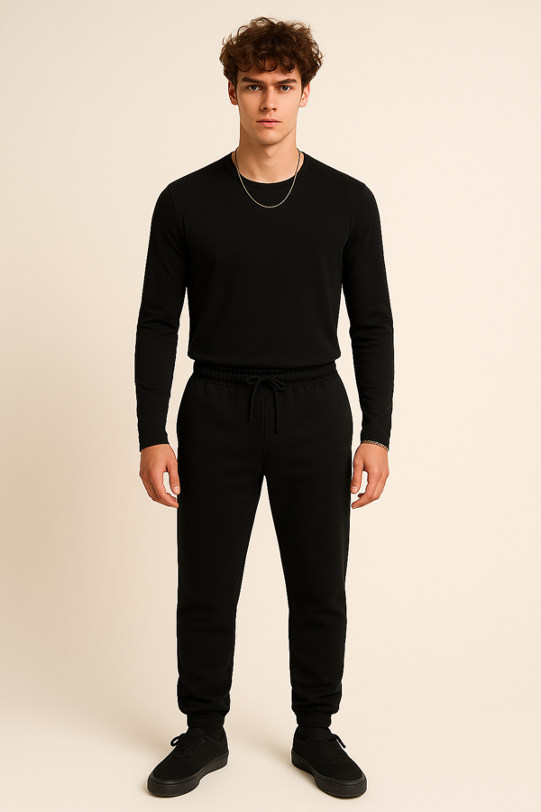 Erkek Termal Üst | Siyah  0126   - Image 1