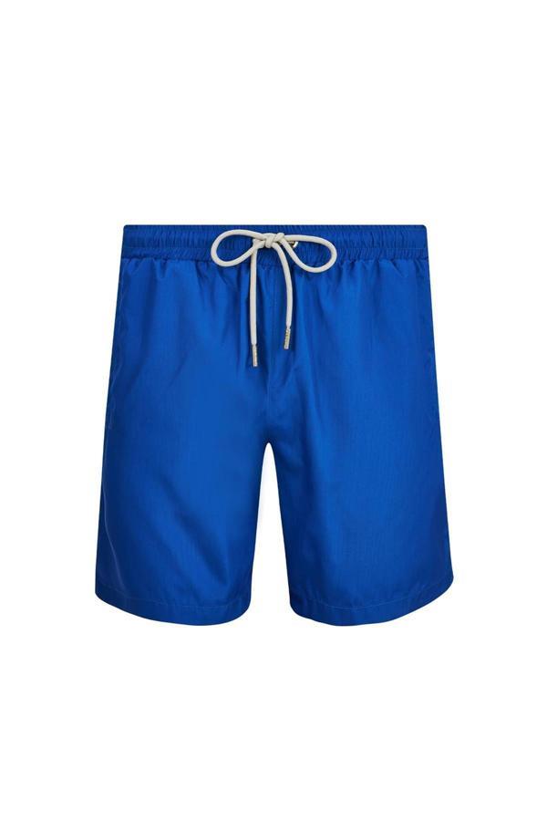 Erkek Düz Paça Bağcıklı Deniz Şort | Saks S284 - Image 1