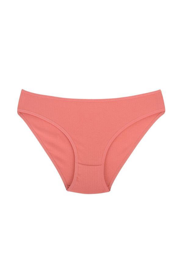 Fitilli Ribana Pamuklu Esnek Rahat Slip Bikini Külot | Mercan 26000 - Image 1