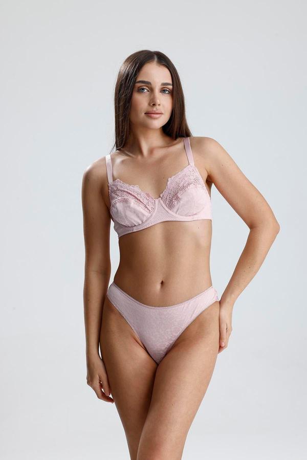 Toparlayıcı C Kap Sütyen Takım | Pembe 273 - Image 1