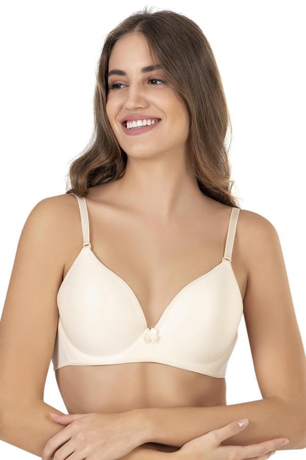Kadın Basic B Cup Desteksiz Sütyen | Ten - Image 1
