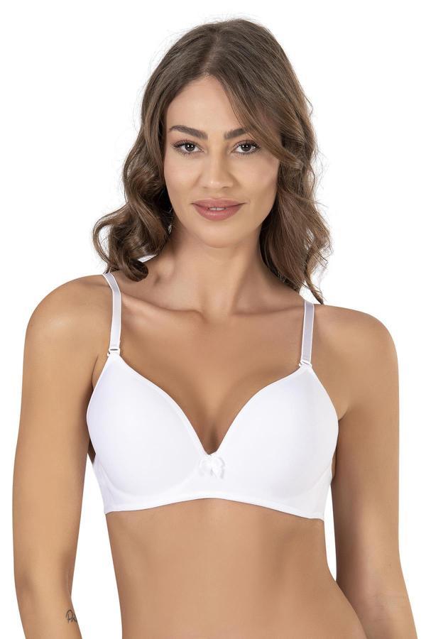 Kadın Basic B Cup Desteksiz Sütyen | Beyaz - Image 1
