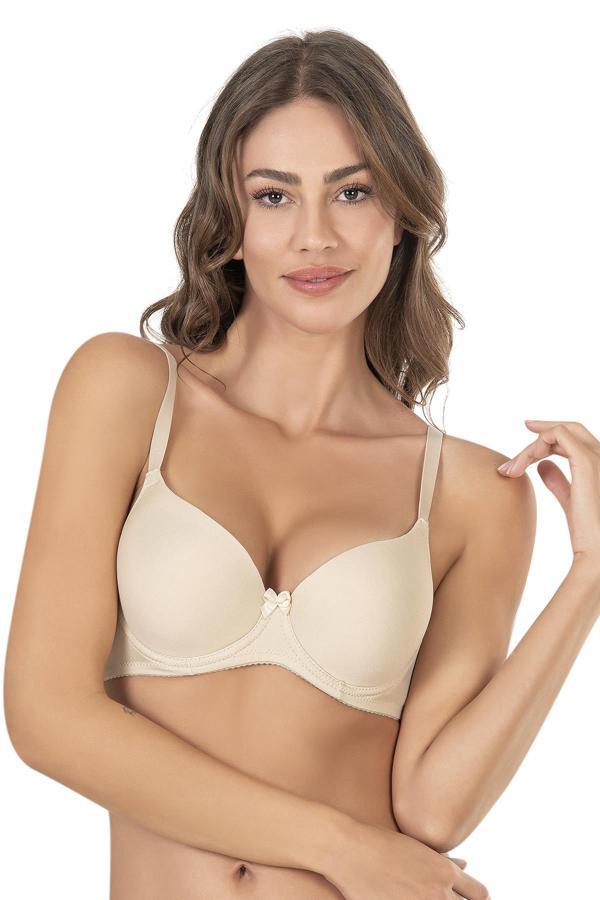 Mikro Kaplı Balenli Desteksiz Basic Sütyen | Ten 3505 - Image 1