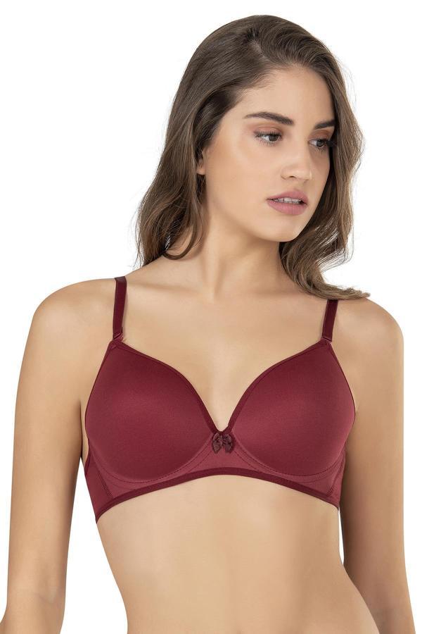 Kadın Basic B Cup Desteksiz Sütyen | Bordo - Image 1