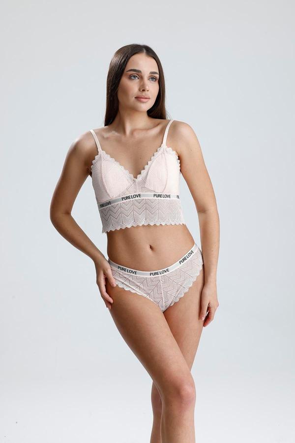 Dantel Detay Bralet Takım | Yavruağzı 285 - Image 1