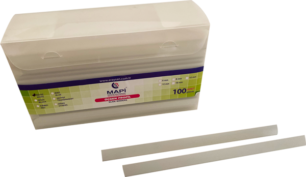 MAPİ 16MM ÜÇGEN PROFİL BEYAZ100 AD. - Image 1
