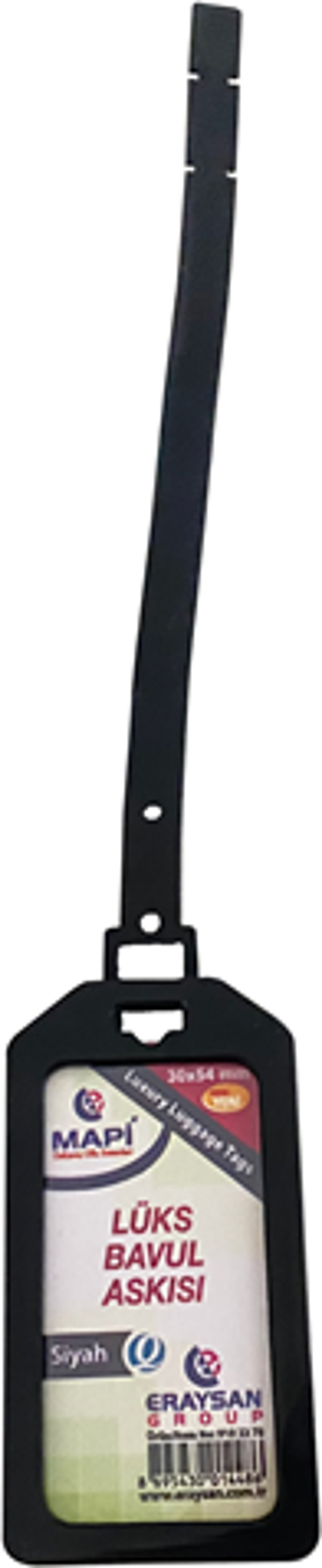 MAPİ LÜKS BAVUL ASKISI (PLASTİK) 35X54 SİYAH  TEKLİ - Image 1