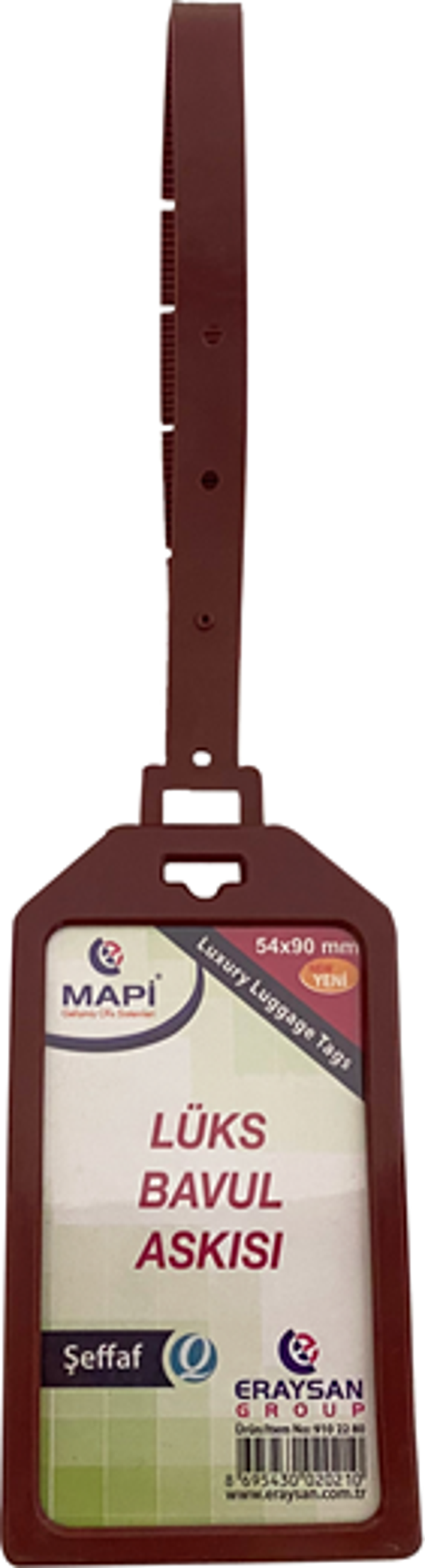 MAPİ LÜKS BAVUL ASKISI (PLASTİK) 54X90 KAHVE TEKLİ - Image 1