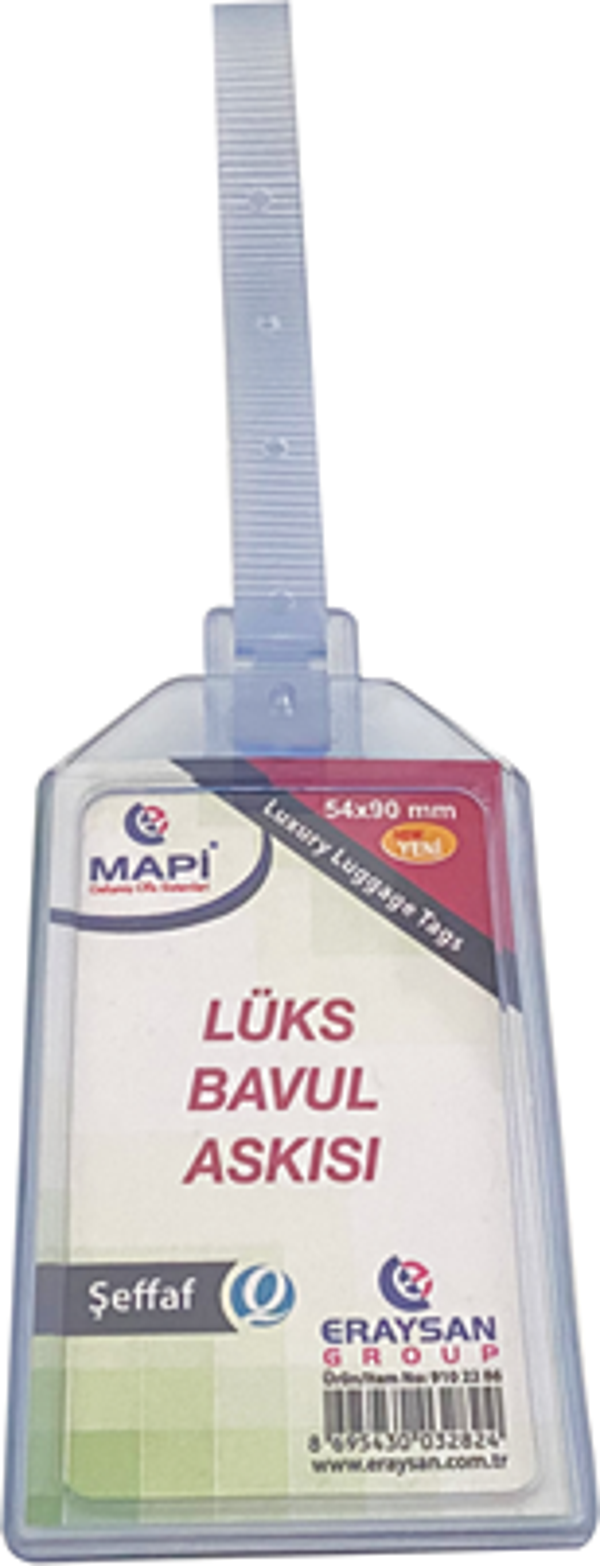 MAPİ LÜKS BAVUL ASKISI (PLASTİK) 54X90 ŞEFFAF TEKLİ - Image 1