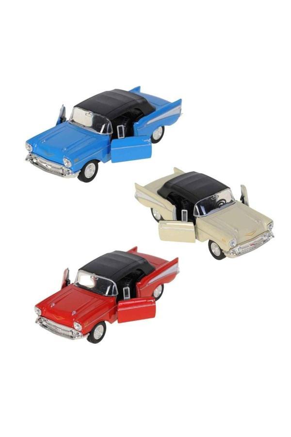 Welly Net 1:32 Metal Çekbırak Chevrolet 57 Bel Aır - Image 1
