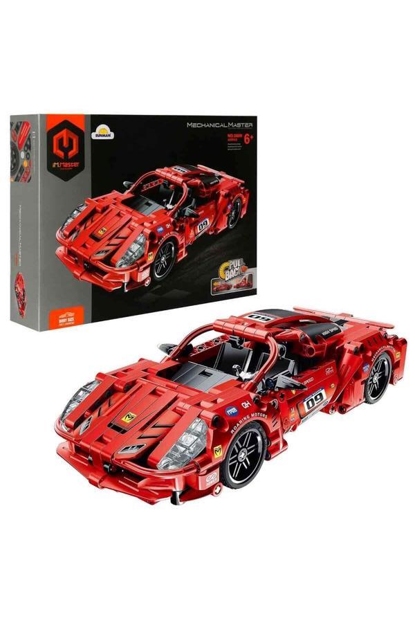 Sunman Çek Bırak Kırmızı Araba 437 Parça - Image 1