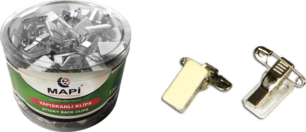 MAPİ METAL KLİPS (YAPISKANLI) 100 LÜ PAKET - Image 1