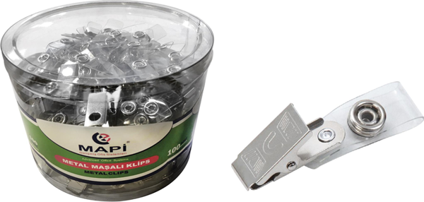 MAPİ METAL MASALI KLİPS 100 LÜ PAKET - Image 1