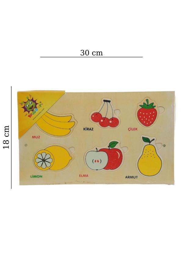 Hak-İş Oyuncak Ahşap Yapboz Meyveler - Image 1