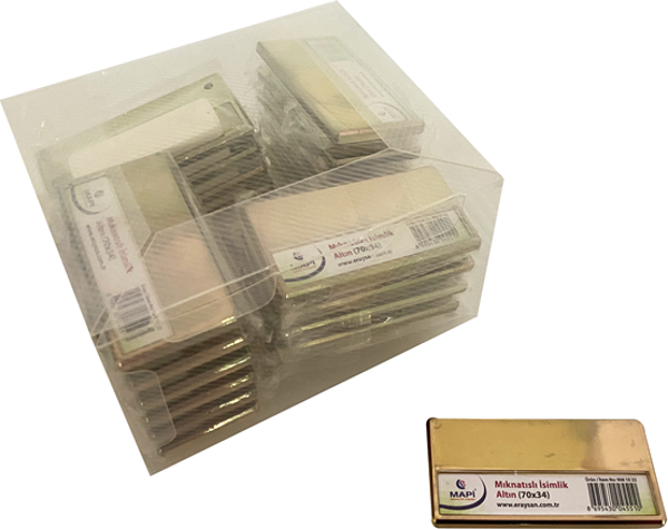 MAPİ MIKNATISLI İSİMLİK ALTIN 70X34 TEKLİ - Image 1