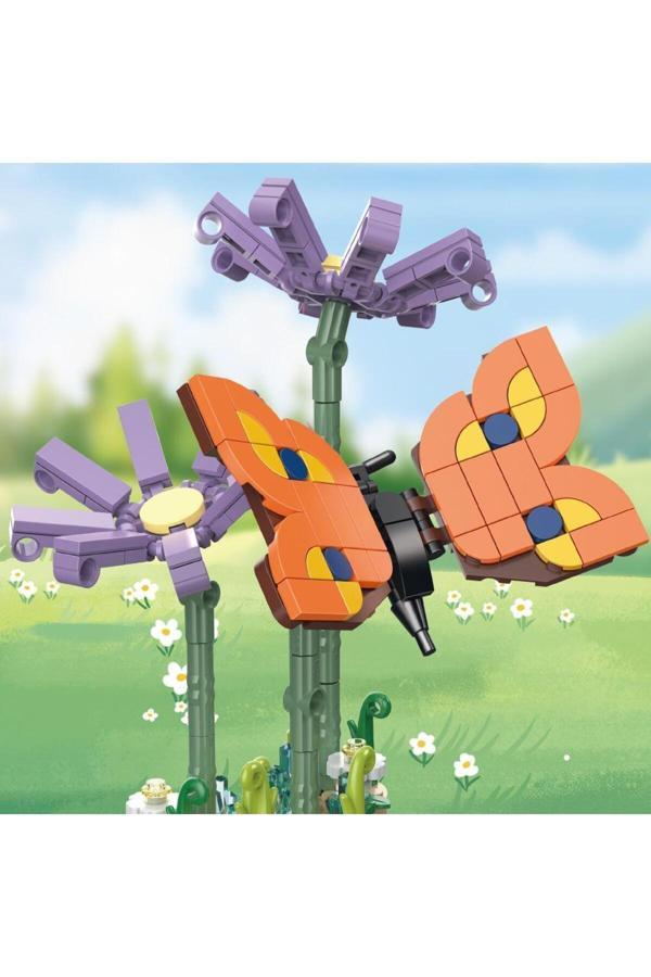Mega Blok Çiçek 173 Parça (Kelebek) - Image 1