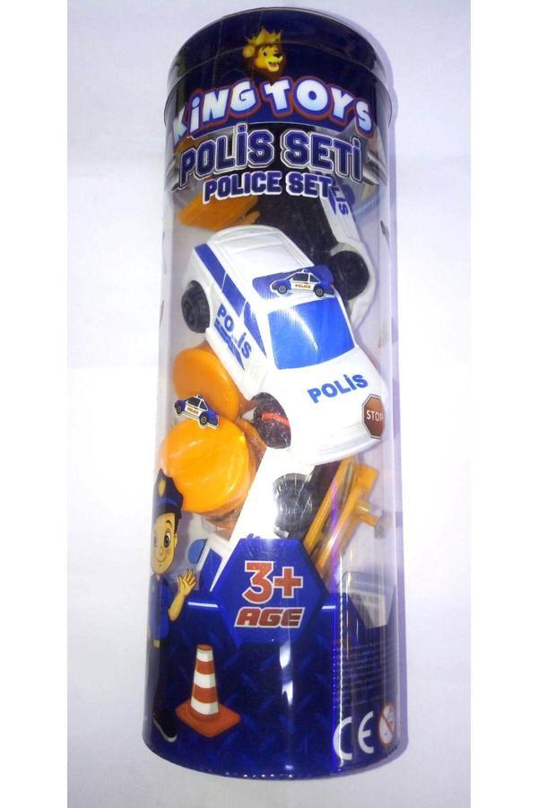 Hak-İş Oyuncak Silindir Pvc Kutuda 13 Parça Polis Set - Image 1