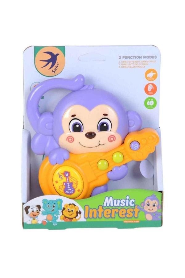 Hak-İş Oyuncak Küçük Maymun Pilli Gitar - Image 1