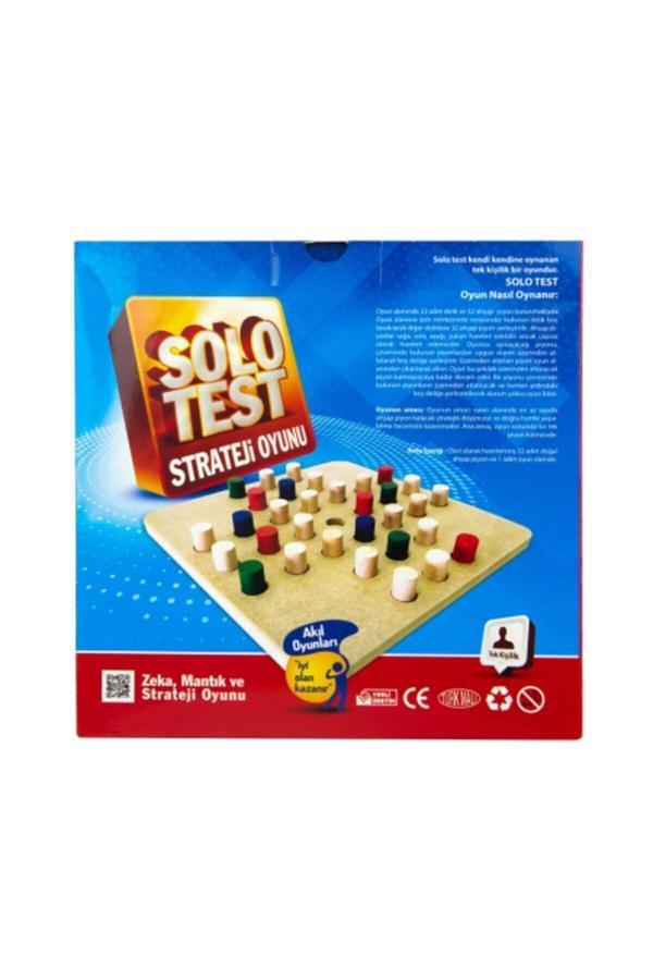 Hak-İş Oyuncak Ahşap Solo Test Ve 18 Taş Strateji Oyunu - Image 1