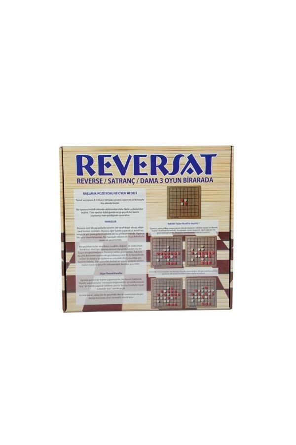 Hak-İş Oyuncak 3 Oyun Bir Arada Satranç Dama Reverse - Image 1