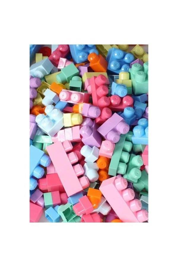 Hak-İş Oyuncak Pastel Renk Parçalı Block 56 Parça Pls Kutu - Image 1