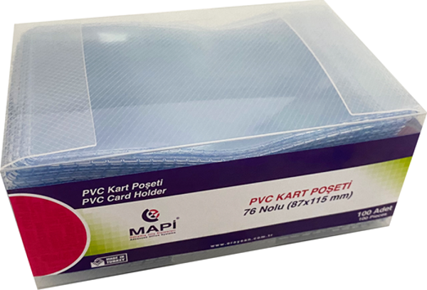 MAPİ ÖZEL EBAT PVC KART PŞT. N:76 87X115    100'LÜ PAKET - Image 1