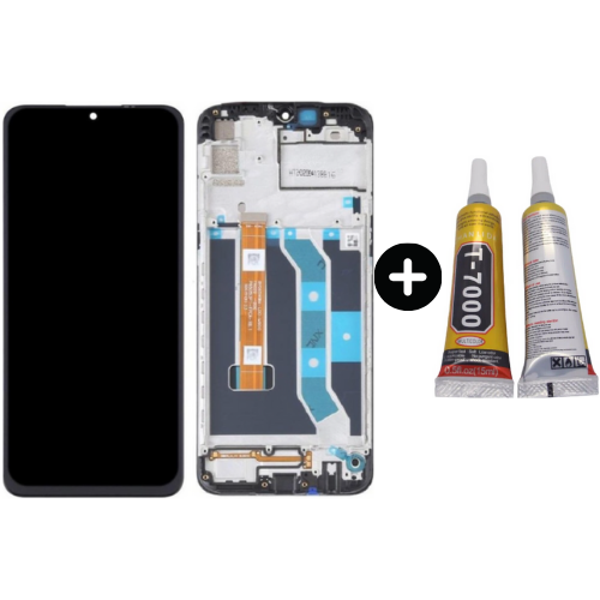 Realme 6i Uyumlu Çıtalı Lcd Ekran Dokunmatik + B7000 - Image 1