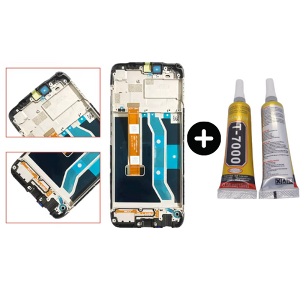 Realme C25s Uyumlu Çıtalı Lcd Ekran Dokunmatik + B7000 - Image 1