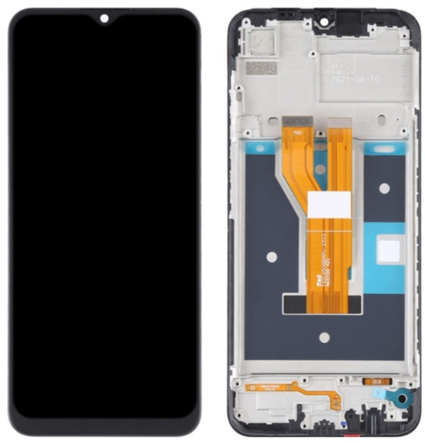 Realme C11 2021 Uyumlu Çıtalı Servis Lcd Ekran Dokunmatik - Image 1