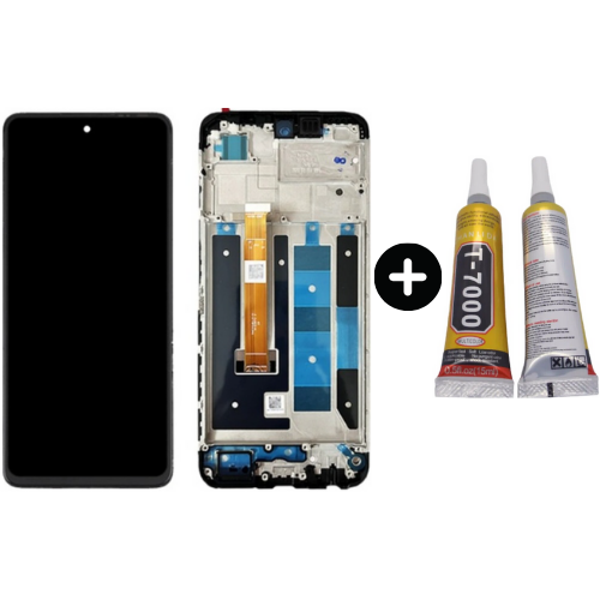 Realme C55 Uyumlu Çıtalı HK Lcd Ekran Dokunmatik + B7000 - Image 1