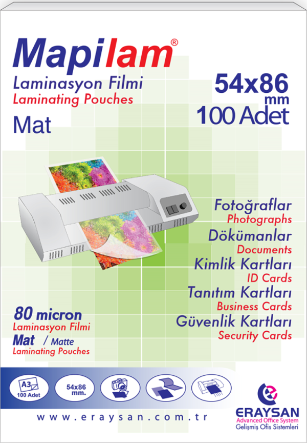 MAPİLAM-80MİC.54X86 MAT POLYESTER 100 - Image 1