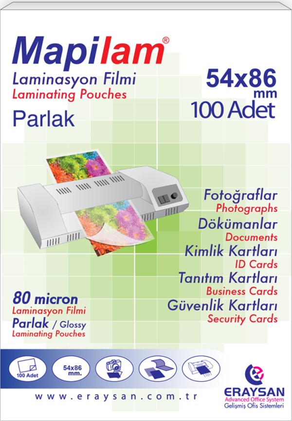 MAPİLAM-80MİC.54X86 PARLAK POLYESTER 100 - Image 1