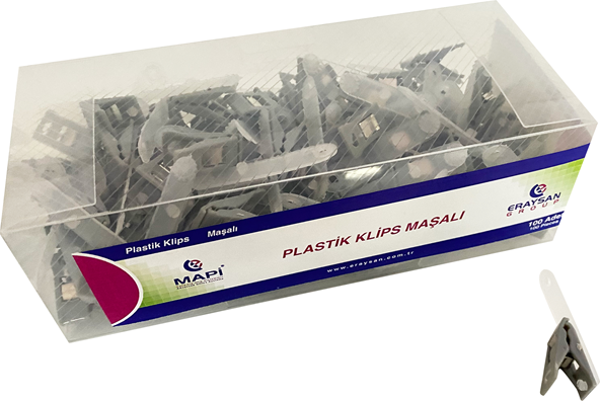 MAPİ-P.MAŞALI KLİPS GRİ    100 - Image 1