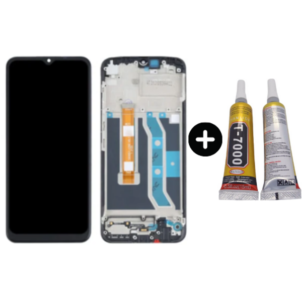 Realme C21y Uyumlu Çıtalı Lcd Ekran Dokunmatik + B7000 - Image 1