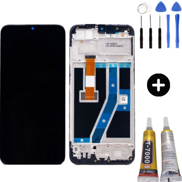 Realme C2 Uyumlu Çıtalı A Kalite Lcd Ekran Dokunmatik + Montaj Seti  - Image 1