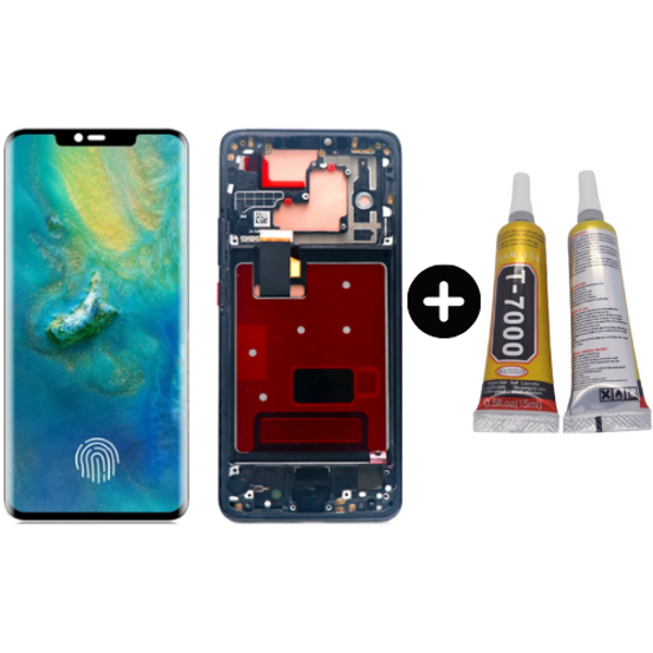 TE Huawei Mate 20 Pro Uyumlu Çıtalı Lcd Ekran Dokunmatik + B7000 - Image 1